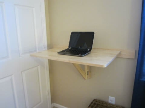 How I Set Up and Use A Norbo Ikea Wall-Mounted Drop-leaf Folding Table How I Set Up and Use A Norbo Ikea Wall-Mounted Drop-leaf Folding Table - ... Open Laptop on Ikea Drop Leaf Desk