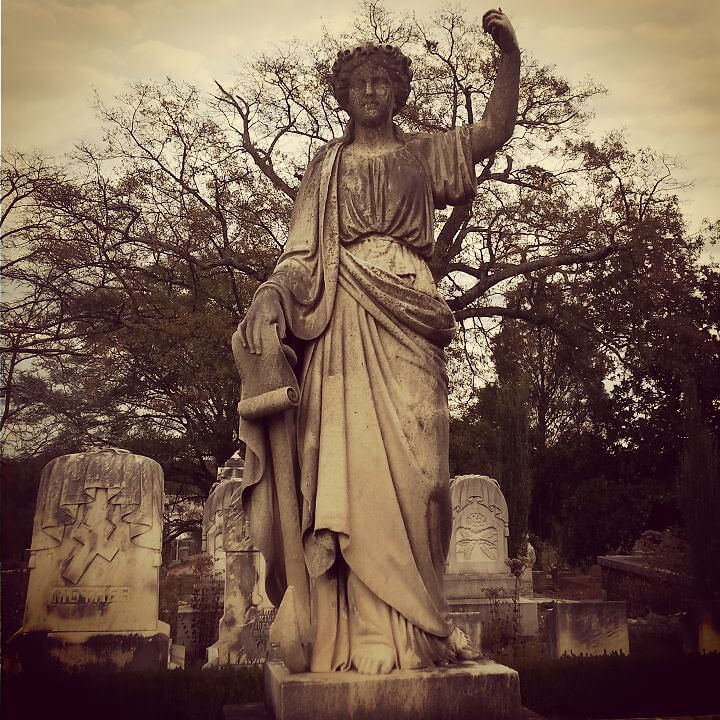 Statue in Oakland Cemetery