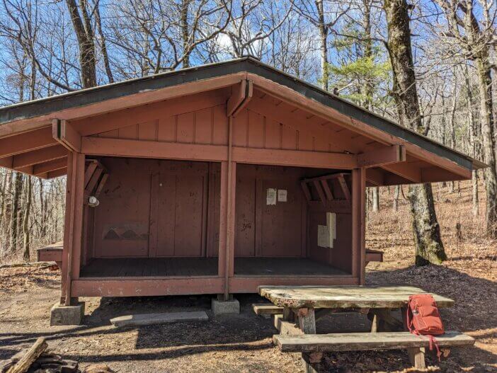 Whitley Gap Shelter on the Appalachian Trail