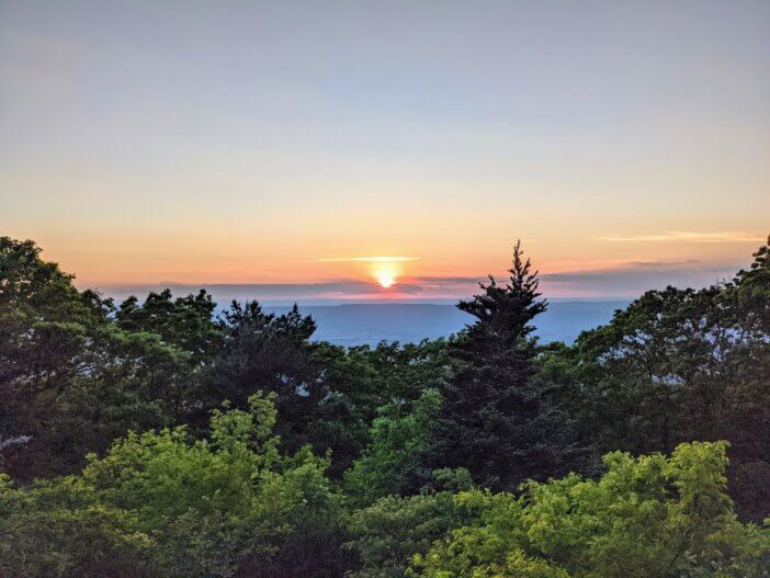 Sunset in Shenandoah National Park