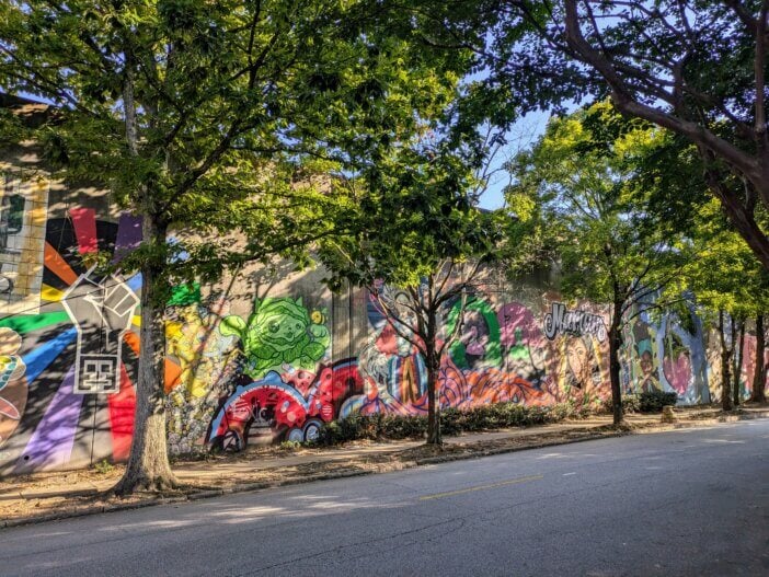 Murals in Cabbagetown, Atlanta, Georgia