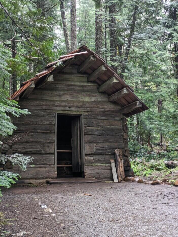 Rustic Cabin In Forest