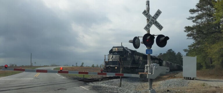 Norfolk Southern Train in Middle Georgia|Norfolk Southern Freight Train in Rural Georgia