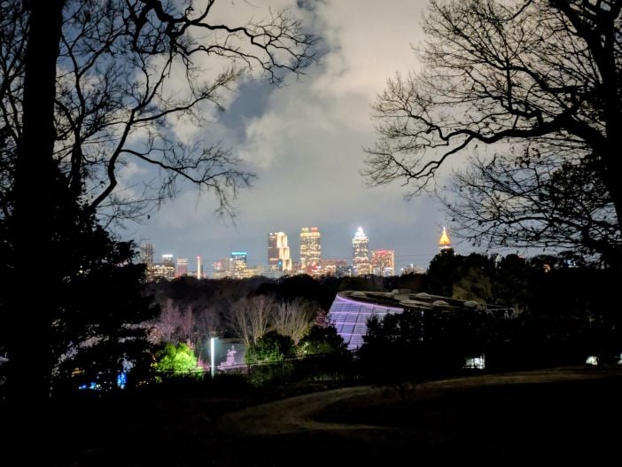 Atlanta's Night Skyline from Fort Walker